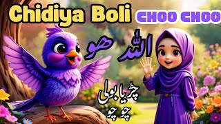 Ek Chidiya Boli Chu Chu | Beautiful Islamic Song for Kids | Allah Hoo | Islamic Nasheed