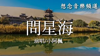 小阿楓【問星海】(Wen Xing Hai)我在瞞月問星海，你在遠處等風來，踏過山河踏過海，月是你化的潔白【動態歌詞 Lyrics】