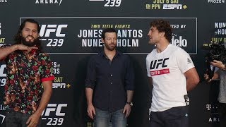 Jorge Masvidal vs. Ben Askren Face Off: “Why are you so mad?”