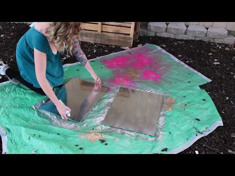 Diy Decor Paint Spray Your Old Mirror On Metal