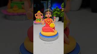 Lakshmi ji idol making with clay 🌸  Lakshmi ji making for Diwali #shorts #short