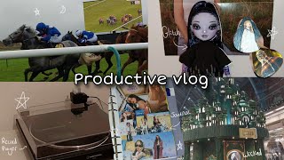 Productive vlog | Decorating my room, Wicked, horse racing, journaling, packing orders, doll hunt