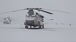 CH-47F Chinook: Standing Strong Under the Snow