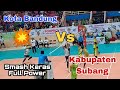 SMASH Keras Pemain Voli Subang ke Pemain Kota Bandung | PORPROV XIV Jawa Barat 2022