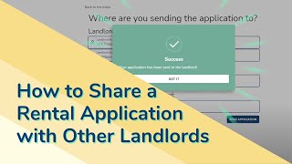 How to Share a Rental Application with Other Landlords | Avail Landlord Software