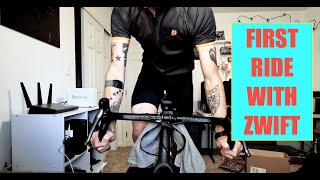 My FIRST ride with ZWIFT | Indoor bike TRAINING