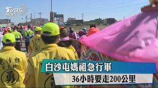 白沙屯媽祖急行軍　36小時要走200公里