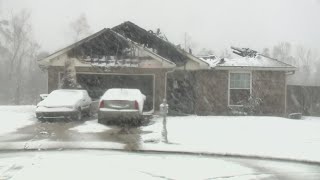 Snowfall stops in La Place; chimney issue results in house fire