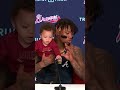 Ronald Acuña Jr. made history, but his kids stole the show at the postgame presser. ❤️