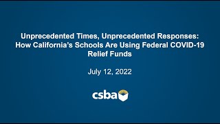 CSBA Webinar | Unprecedented Times, Unprecedented Responses: