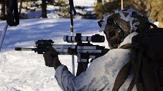 U.S. Marines and Airmen conduct Skiing and Shooting during Scout Skier Course (2025)