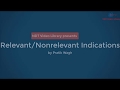 Relevant and Nonrelevant Indications in NDT