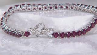 Judith Ripka Sterling Silver Gemstone Ring or Tennis Bracelet on QVC