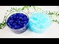 【asmr】スポンジ入りシャリシャリアイシースライム⛱️🌨️【音フェチ】icee slime