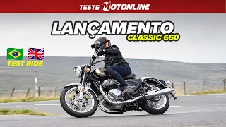 LANÇAMENTO da NOVA CLASSIC 650; ficha técnica, test ride, prós e contras; vem pro BR?