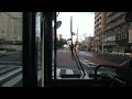 timelapse×8 始発便【前面展望】名古屋市交通局バス 基幹2系統バス 名古屋駅行 猪高車庫バス停→市役所バス停