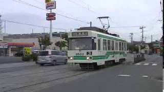 【路面電車動画】熊本市電１９　つりかけの音　８５００形