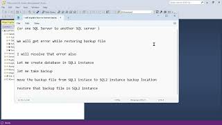 RESOLVING RESTORE OPERATION ERROR IN SQL SERVER