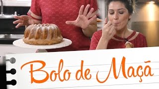 Receitas Carol Fiorentino: como fazer Bolo de Maçã com Banana