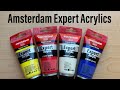 First impression of Amsterdam Expert Professional Artist Acrylics by Royal Talens Review