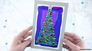 How to Make a Glittery Christmas Craft