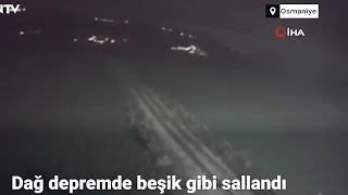 dağları bile yerinden oynatacak büyük deprem kayıtlara geçtiği görüntü Osmaniye ges