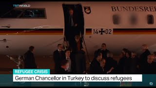 German Chancellor in Turkey to discuss refugees