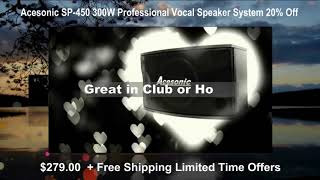 Acesonic SP 450 Speaker System For Sale $279 00