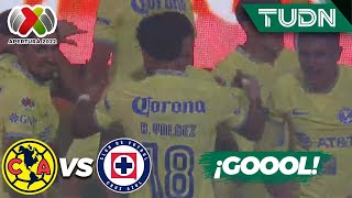 ¡JUSTO EN LA HERIDA! Gol de Cabecita | América 2-0 Cruz Azul | Liga Mx Apertura 22 -J10 | TUDN