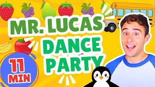 Dance Party Video! Ride The Bus, Eat Fruit, \u0026 Penguin Party!