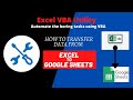 How to Transfer data from Excel to Google Sheets || How to connect Excel and Google Sheet