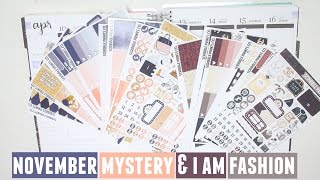 Double Plan With Me! | Scribble Prints Co November Mystery \u0026 I Am Fashion (Rewind)