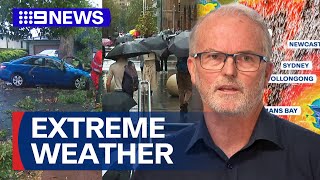 Damaging rainfall and winds cause chaos in NSW and Queensland | 9 News Australia