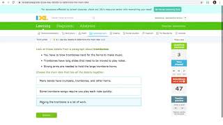 IXL A.1 Use Key Details to Determine the Main Idea Walkthrough with Ms. Kirby