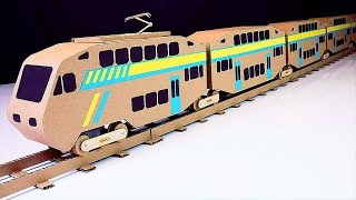 How To Make a Cardboard HST Transport Train with Two Floors