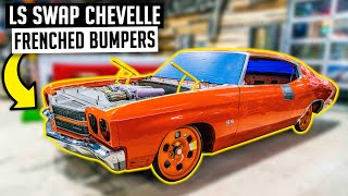 Flush Mount Bumpers & Rear Windshield Fabrication - 1970 Twin Turbo LSX Swap Chevelle Ep. 10