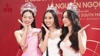 Á hậu Ngọc Hằng trổ tài ca hát và vũ đạo trong buổi lễ trao sash Miss Intercontinental Vietnam 2023