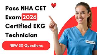 Pass NHA CET Exam 2026 | 30 Certified EKG Technician Questions You MUST Know