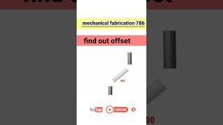 Calculation of pipe offset with easy formula #run #set #travel