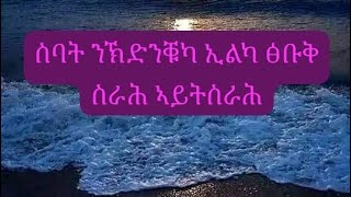 ስባት ንኽድንቑካ ኢልካ ፅቡቅ ስራሕ ኣይትስራሕ