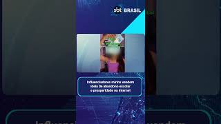 Crianças vendem ideia de prosperidade na internet e abandono escolar | SBT Brasil (15/01/25)