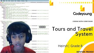 Tours and Travel System Python Project | Coder Heirsh | Learn Coding | Codeyoung