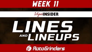 DRAFTKINGS NFL WEEK 11 - LINES & LINEUPS: DFS AND BETTING STRATEGY