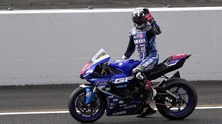 ファンサからのスタート練習ありがとうございます！JSB1000公開テスト モビリティリゾートもてぎ 全日本ロードレース2024