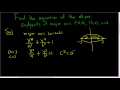 Finding the Equation of an Ellipse Given the Endpoints of the Major Axis and c