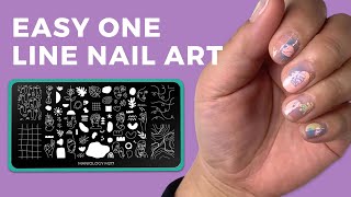 Easy Minimal One Line Nail Art YOU CAN DO! - Maniology LIVE!