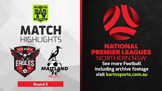 Edgeworth Eagles v Maitland | 2022 NPL Northern Football Round 3 Highlights