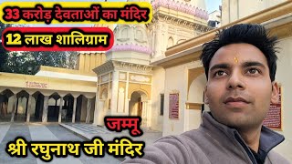 Raghunath Temple || jammu || रघुनाथ मंदिर || जम्मू || 33 करोड़ देवी-देवताओं का मंदिर ||