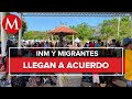 En Chiapas, caravana migrante se disuelve; autoridades les dan transporte