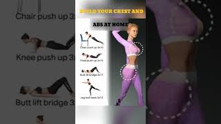 Breast and ABS workout at home #shorts